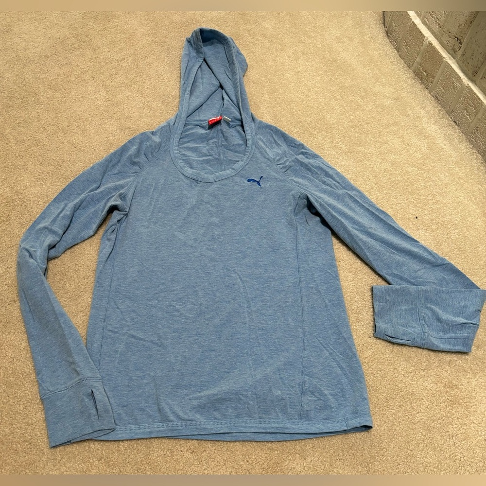 Puma long sleeve hooded shirt